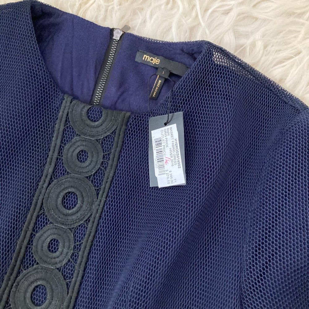 MAJE Crew Neck Mini Dress - Picture 6 of 10